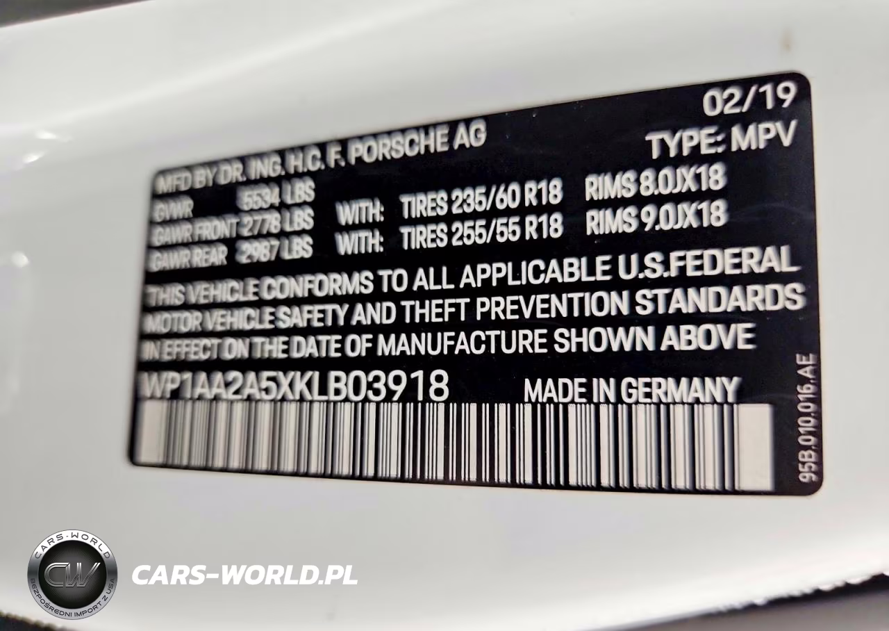 2019 Porsche Macan VIN:WP1AA2A5XKLB03918 - 14