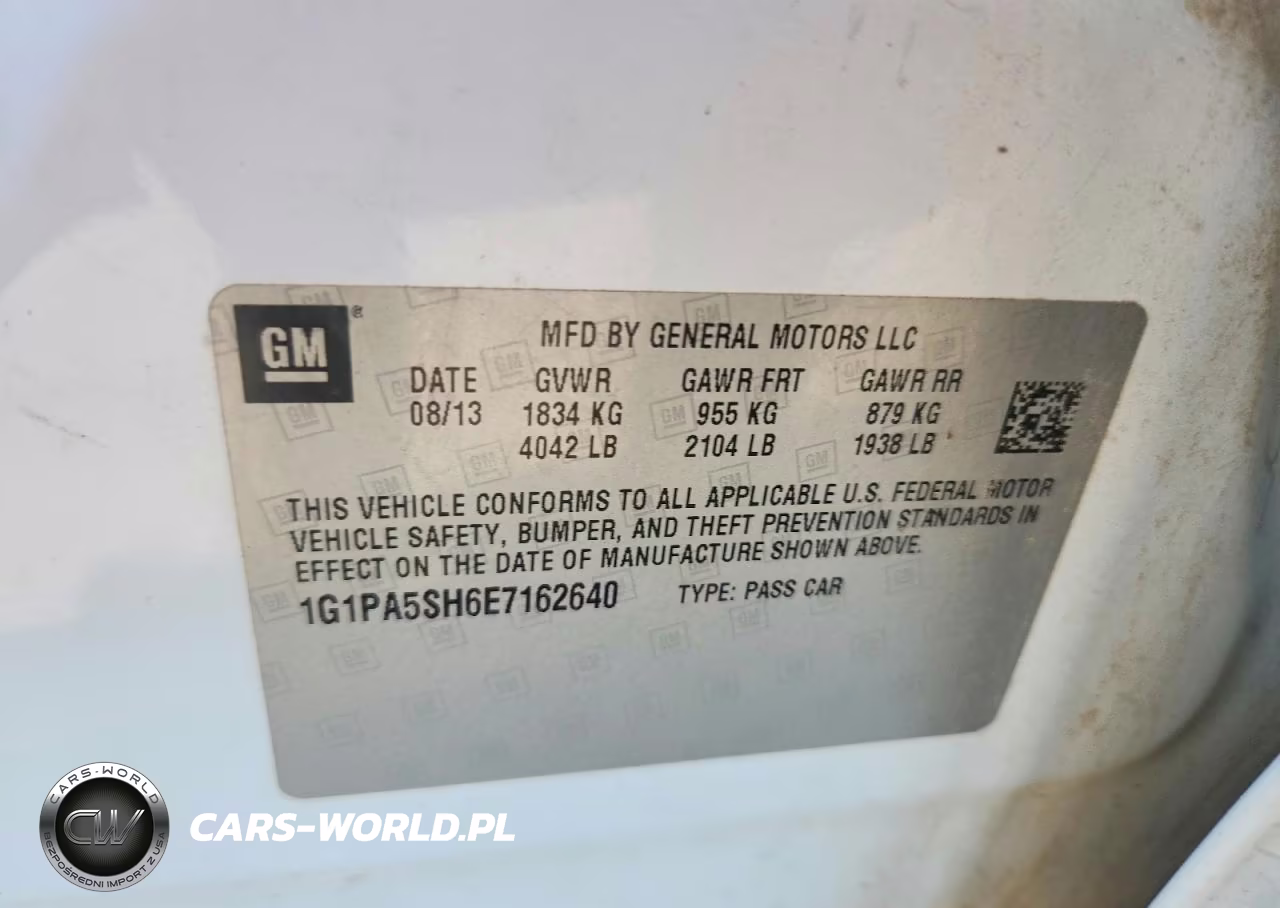 2014 Chevrolet Cruze Ls VIN:1G1PA5SH6E7162640 - 12