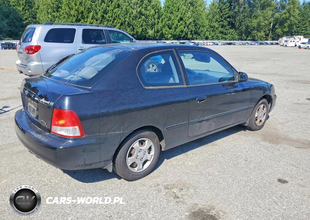 2001 Hyundai Accent Gs VIN:KMHCG35C91U084600 - 3