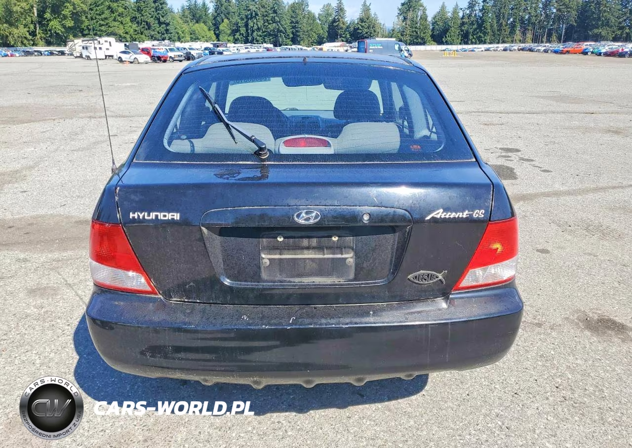 2001 Hyundai Accent Gs VIN:KMHCG35C91U084600 - 6