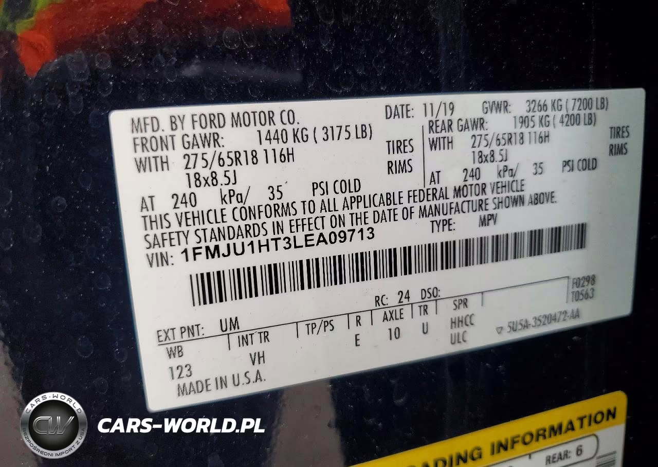2020 Ford Expedition Xlt VIN:1FMJU1HT3LEA09713 - 13