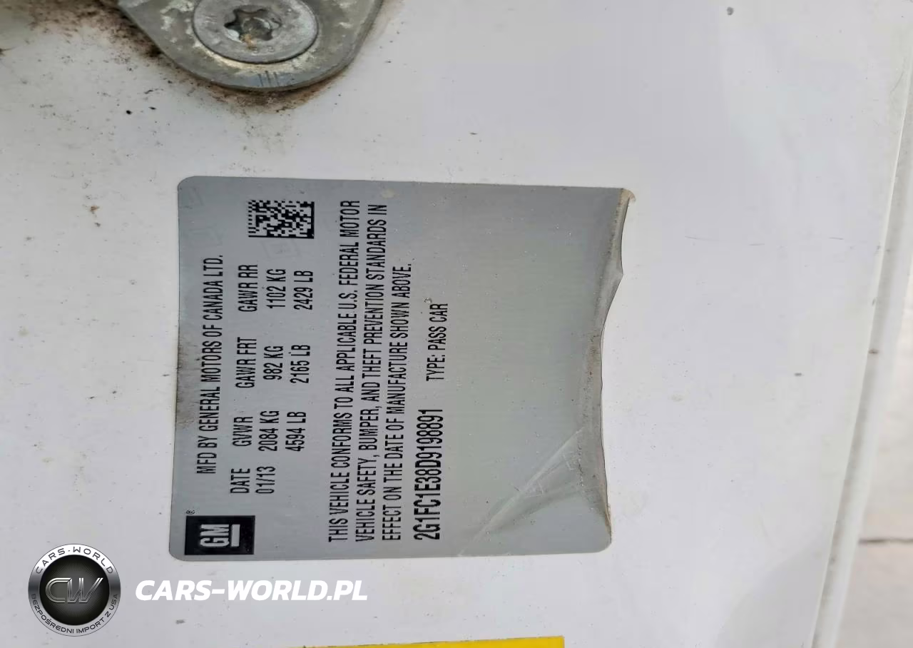2013 Chevrolet Camaro Lt VIN:2G1FC1E38D9198891 - 12