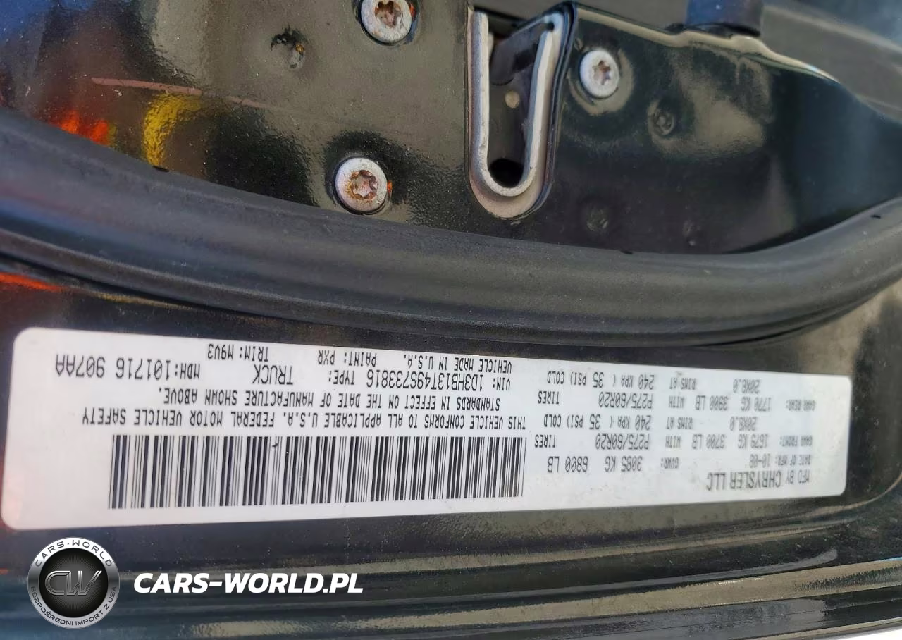 2009 Dodge Ram 1500 VIN:1D3HB13T49S733816 - 12