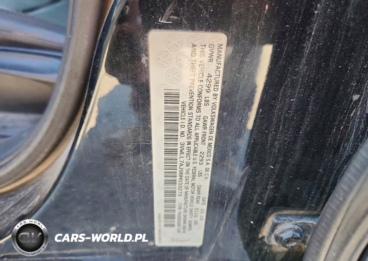 2011 Volkswagen Jetta Tdi VIN:3VWLL7AJ9BM033273 - 12