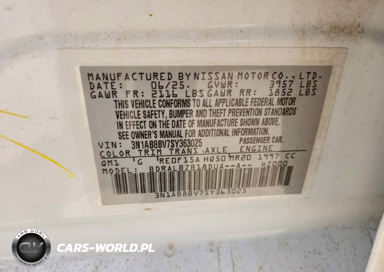 2025 Nissan Sentra S VIN:3N1AB8BV7SY363025 - 12