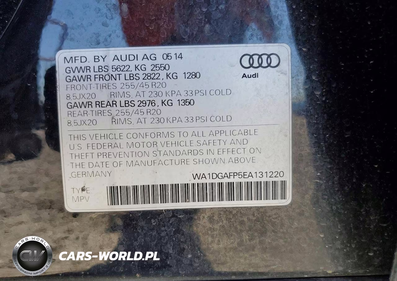 2014 Audi Q5 Premium Plus VIN:WA1DGAFP5EA131220 - 14