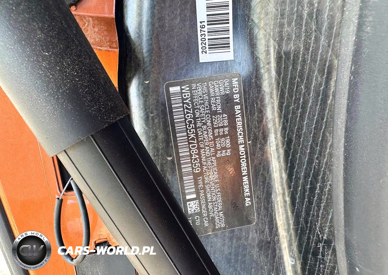 2019 BMW I8 VIN:WBY2Z6C55K7D84359 - 10