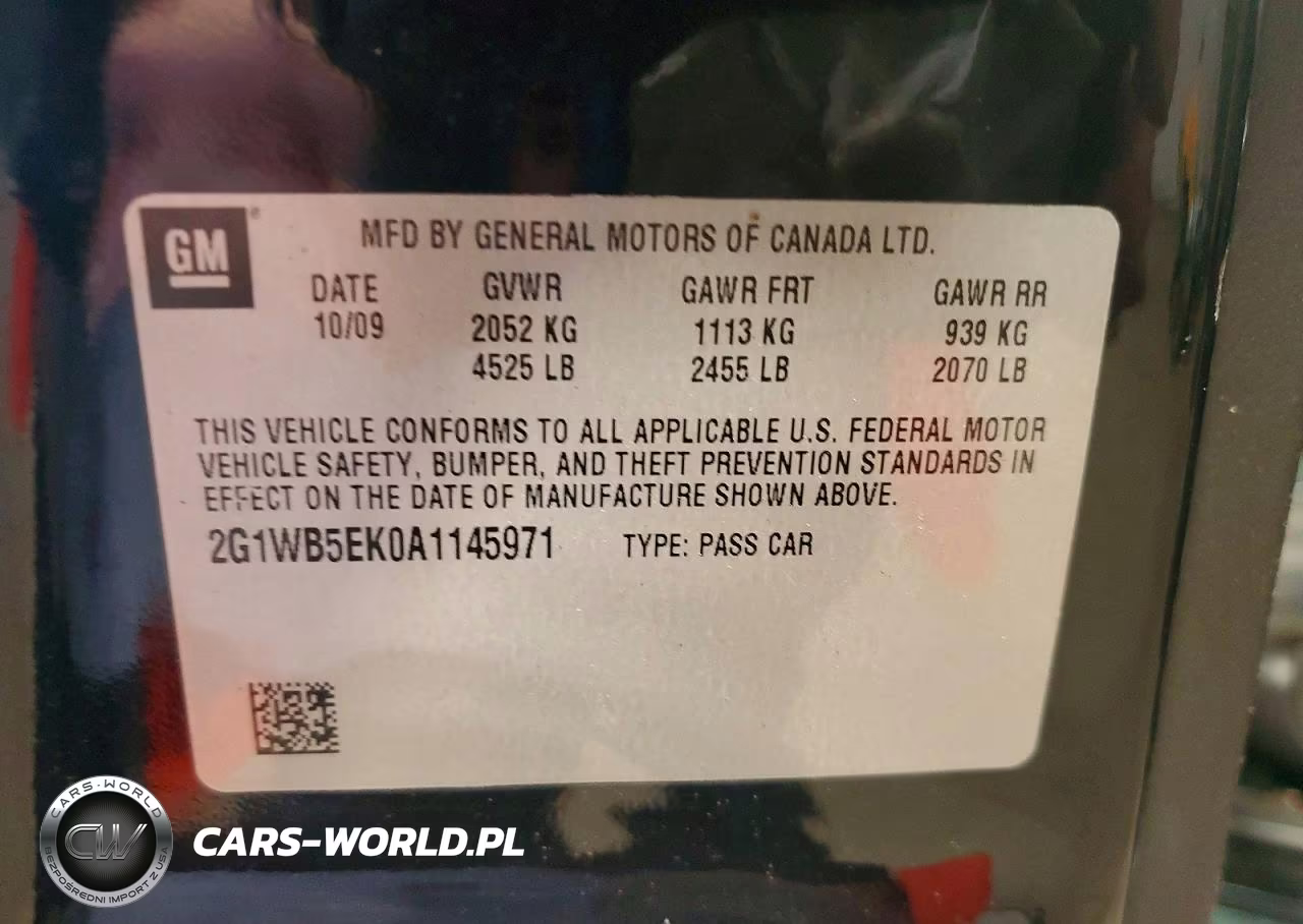 2010 Chevrolet Impala Lt VIN:2G1WB5EK0A1145971 - 12