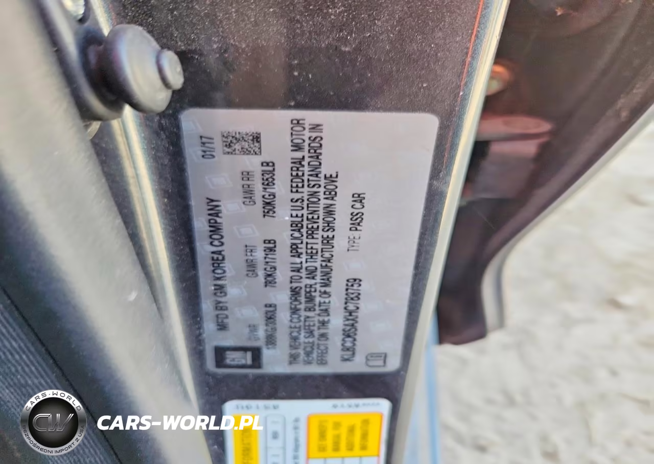 2017 Chevrolet Spark 1Lt VIN:KL8CD6SAXHC783759 - 12