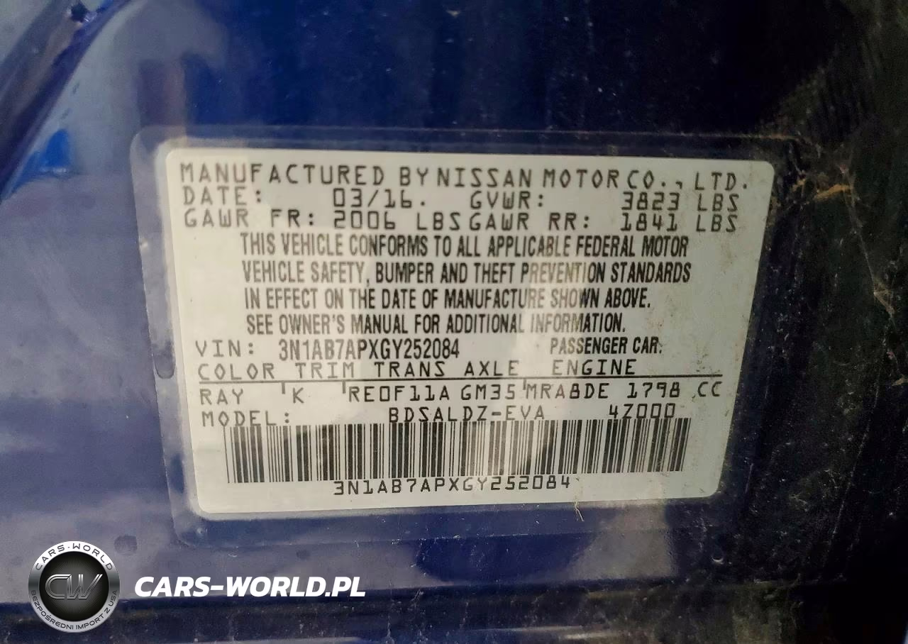 2016 Nissan Sentra Sv VIN:3N1AB7APXGY252084 - 12