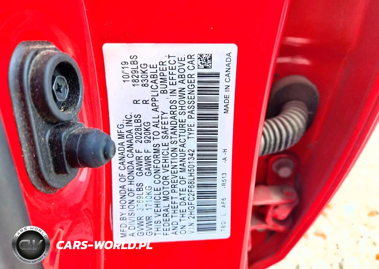 2020 Honda Civic Lx VIN:2HGFC2F68LH501342 - 12