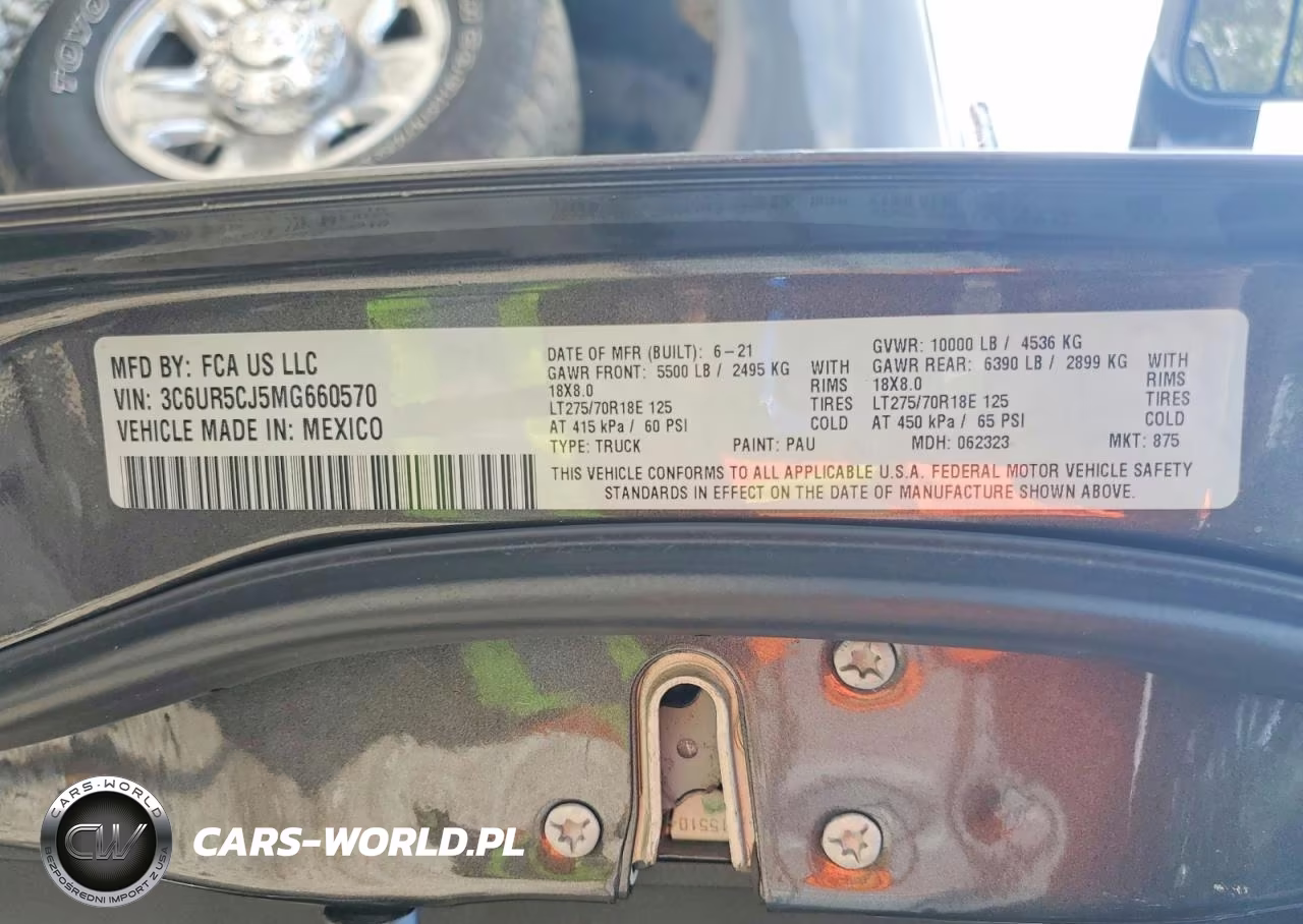 2021 Ram 2500 Tradesman VIN:3C6UR5CJ5MG660570 - 13