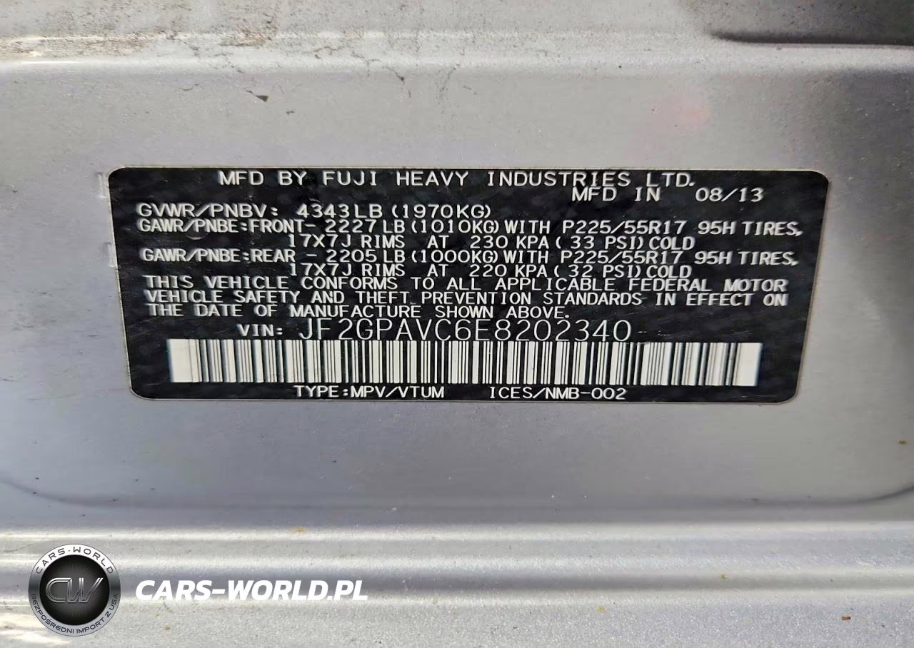 2014 Subaru Xv Crosstrek 2.0 Premium VIN:JF2GPAVC6E8202340 - 12