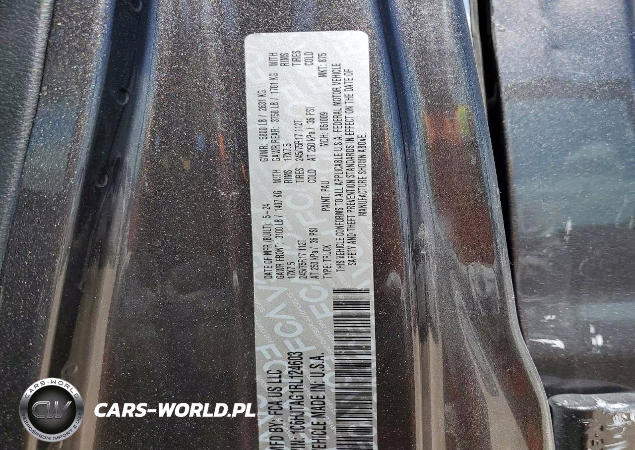 2024 Jeep Gladiator Sport VIN:1C6HJTAG1RL124603 - 13
