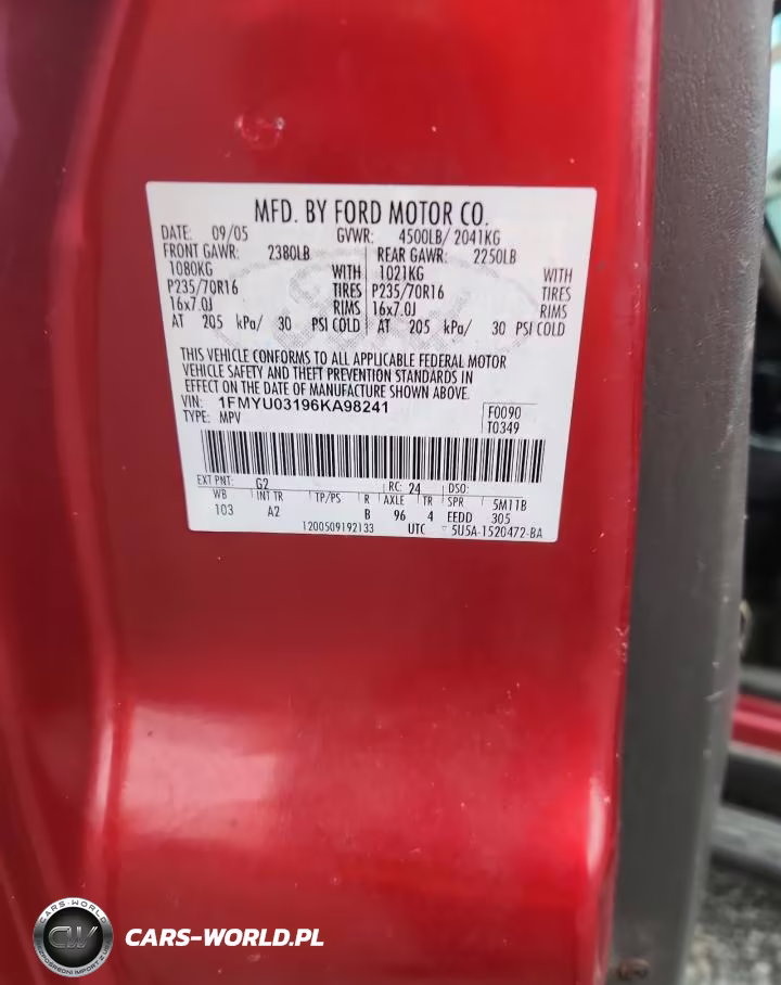2006 Ford Escape Xlt VIN:1FMYU03196KA98241 - 13