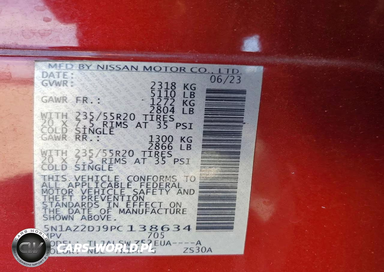 2023 Nissan Murano Platinum VIN:5N1AZ2DJ9PC138634 - 12