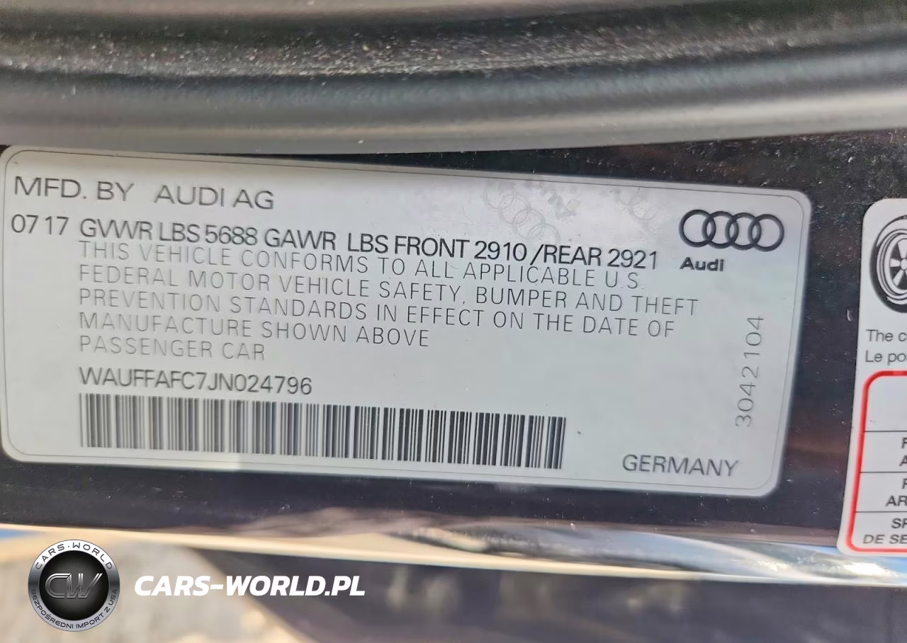 2018 Audi S6 Premium Plus VIN:WAUFFAFC7JN024796 - 12