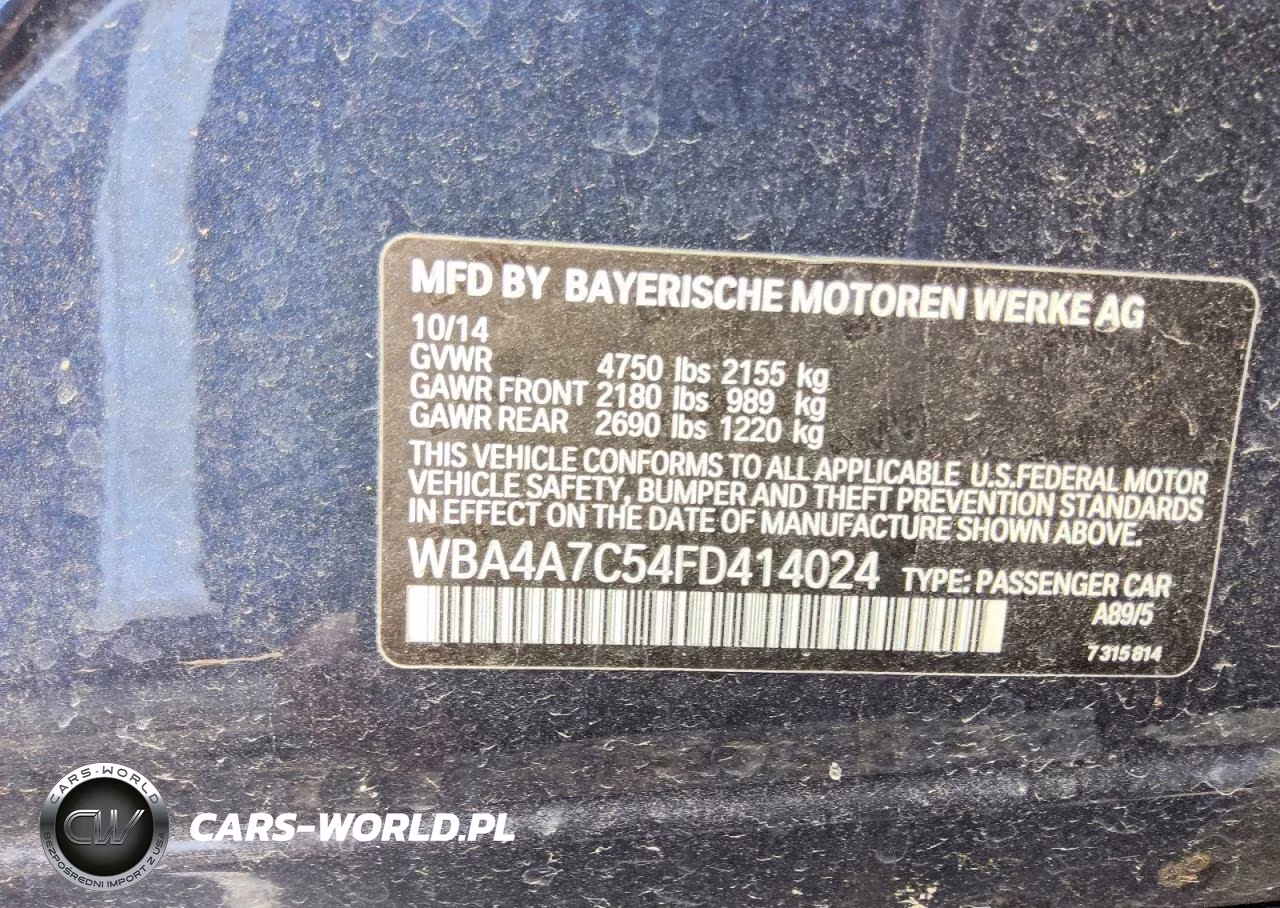 2015 BMW 428 Xi Gran Coupe VIN:WBA4A7C54FD414024 - 12