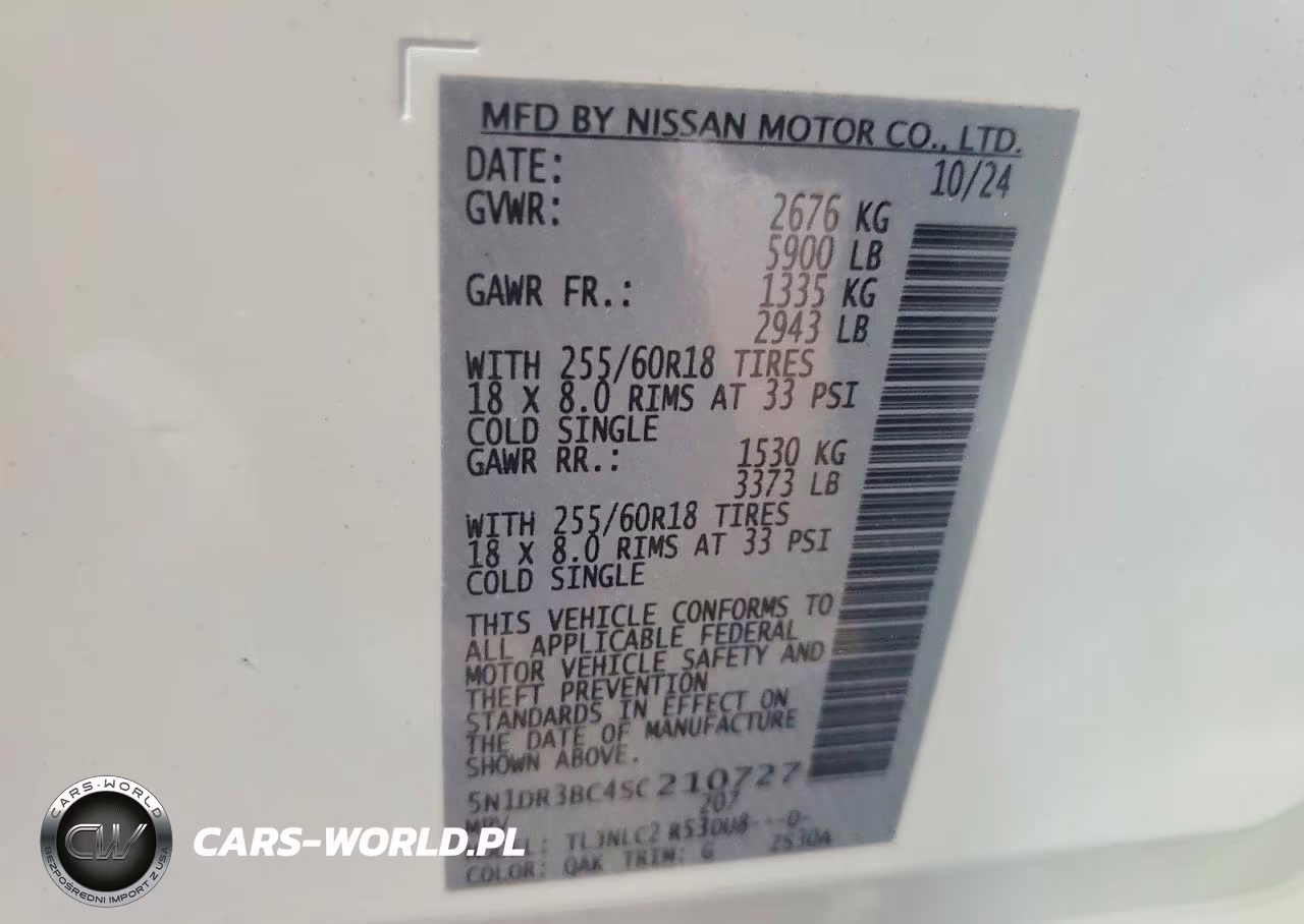 2025 Nissan Pathfinder Sv VIN:5N1DR3BC4SC210727 - 13