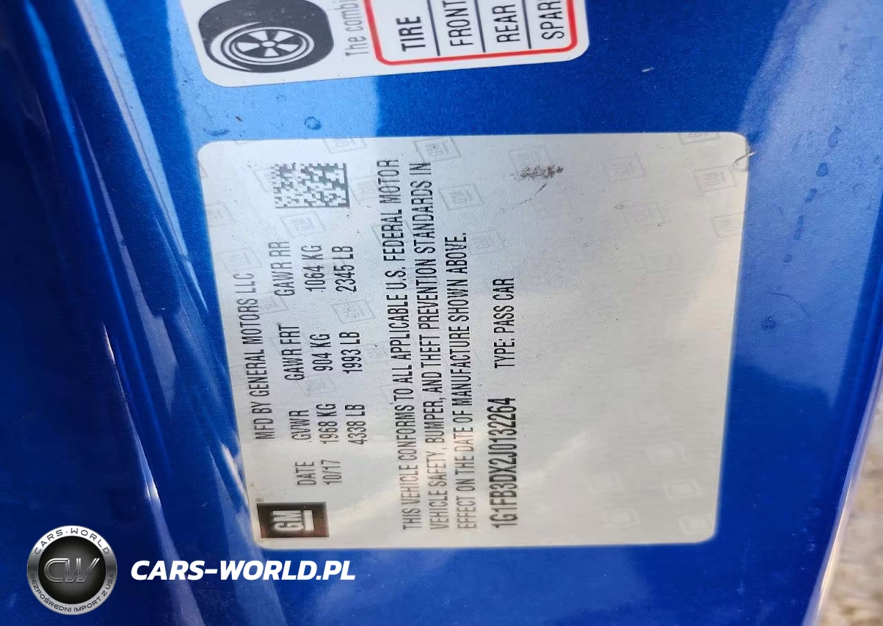 2018 Chevrolet Camaro Lt VIN:1G1FB3DX2J0132264 - 13