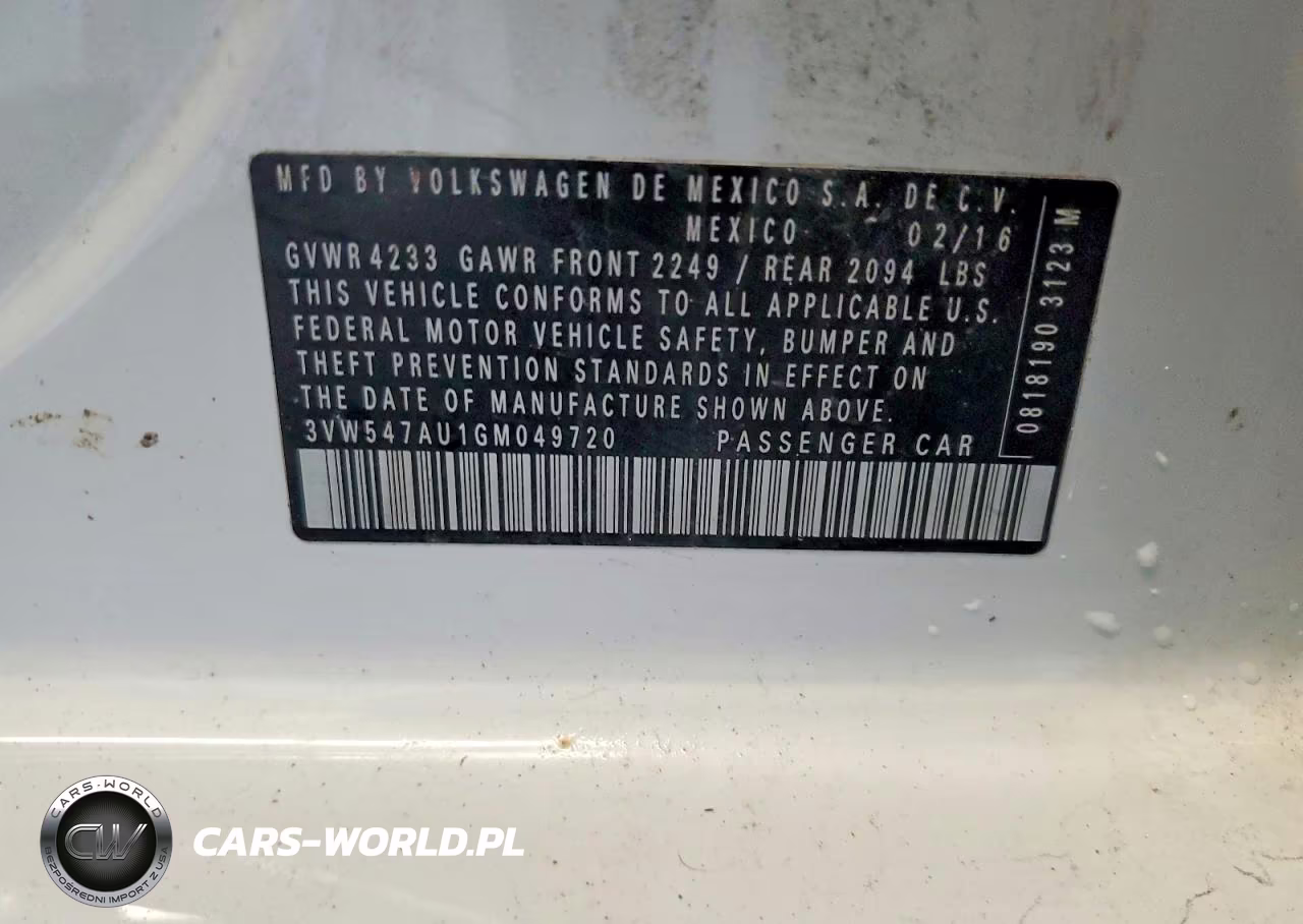 2016 Volkswagen Gti S-Se VIN:3VW547AU1GM049720 - 12
