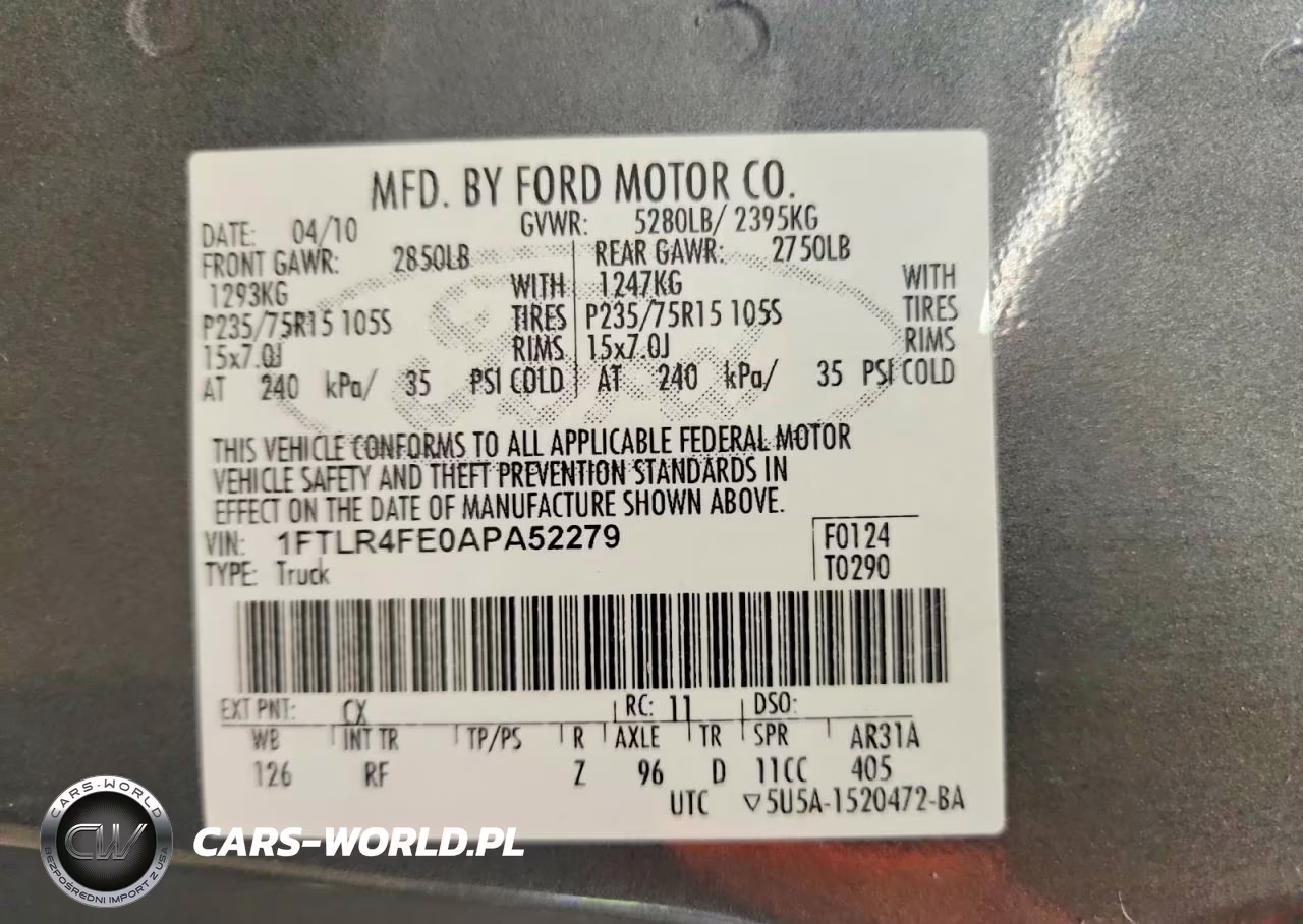 2010 Ford Ranger Super Cab VIN:1FTLR4FE0APA52279 - 12
