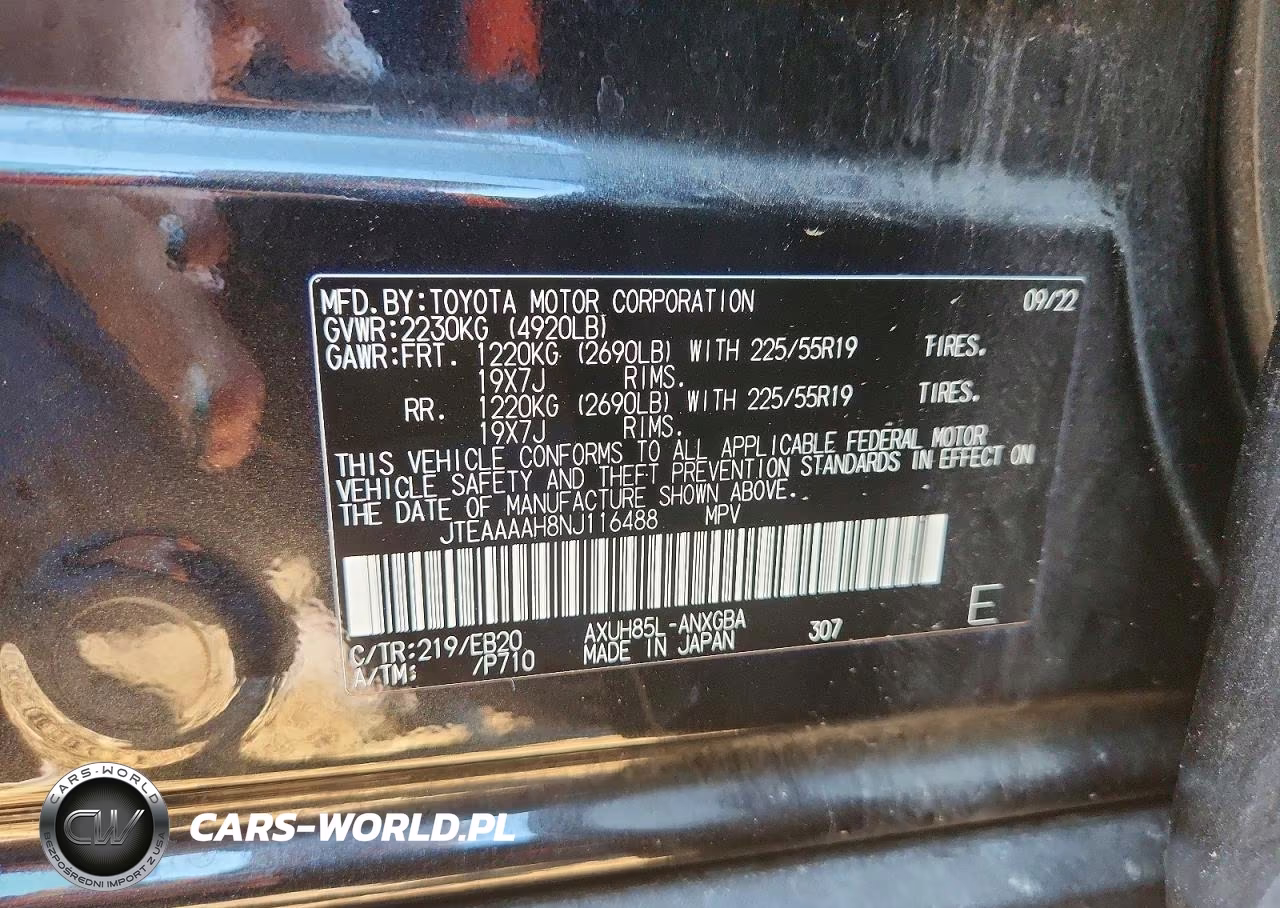 2022 Toyota Venza Xle VIN:JTEAAAAH8NJ116488 - 12