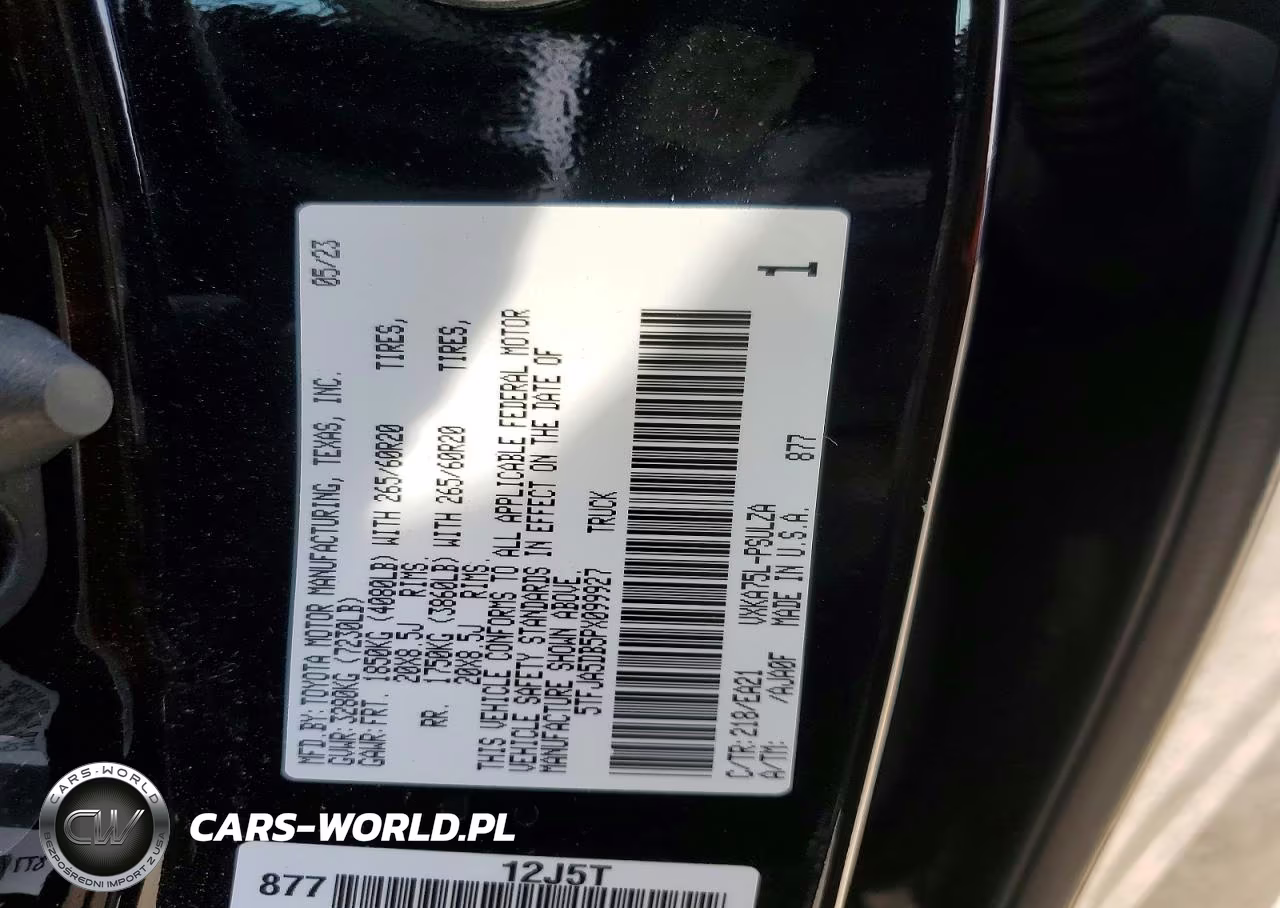 2023 Toyota Tundra Crewmax Limited VIN:5TFJA5DB5PX099927 - 12