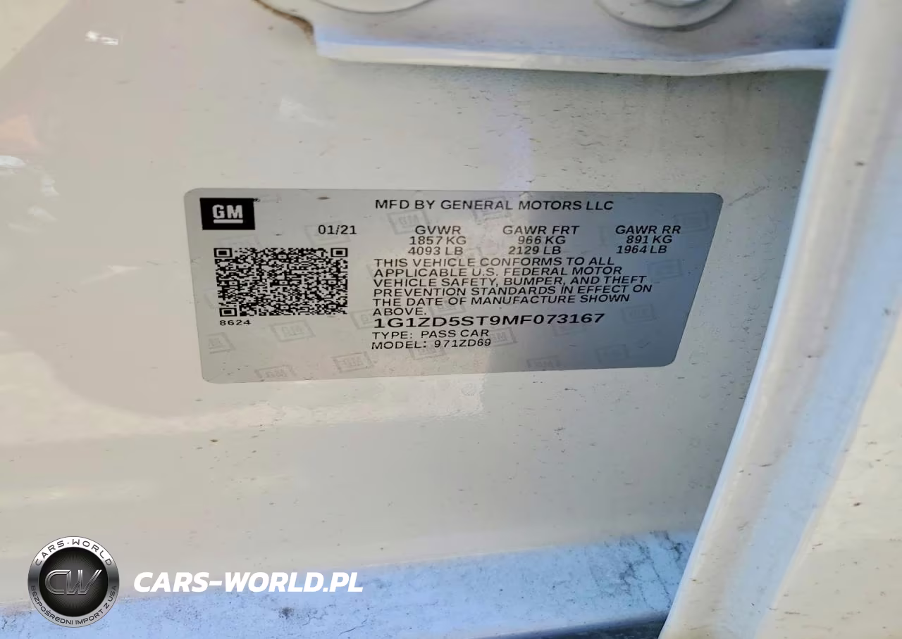 2021 Chevrolet Malibu Lt VIN:1G1ZD5ST9MF073167 - 12