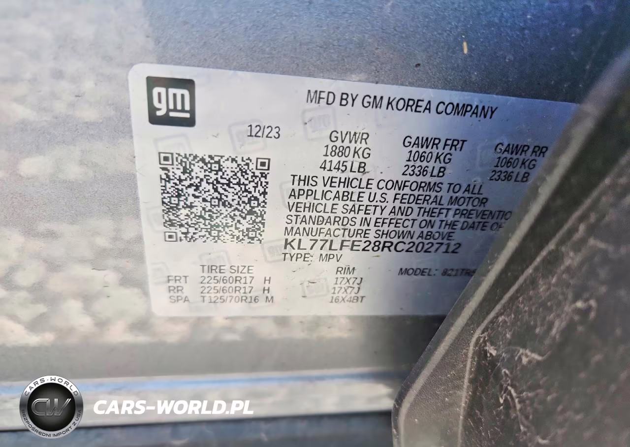 2024 Chevrolet Trax Ls VIN:KL77LFE28RC202712 - 13
