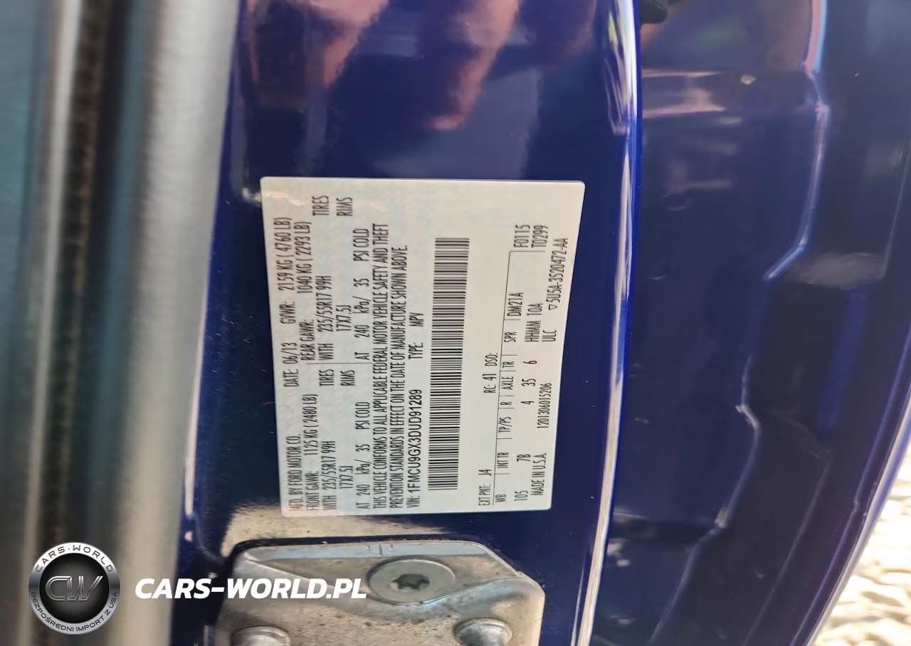2013 Ford Escape Se VIN:1FMCU9GX3DUD91289 - 13