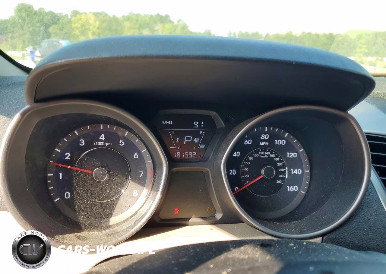 2014 Hyundai Elantra Se VIN:5NPDH4AE1EH501596 - 9