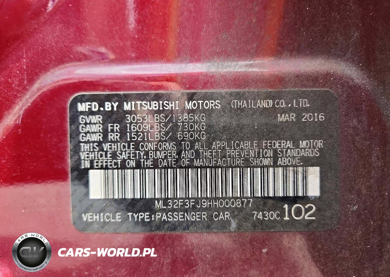2017 Mitsubishi Mirage G4 Es VIN:ML32F3FJ9HH000877 - 13