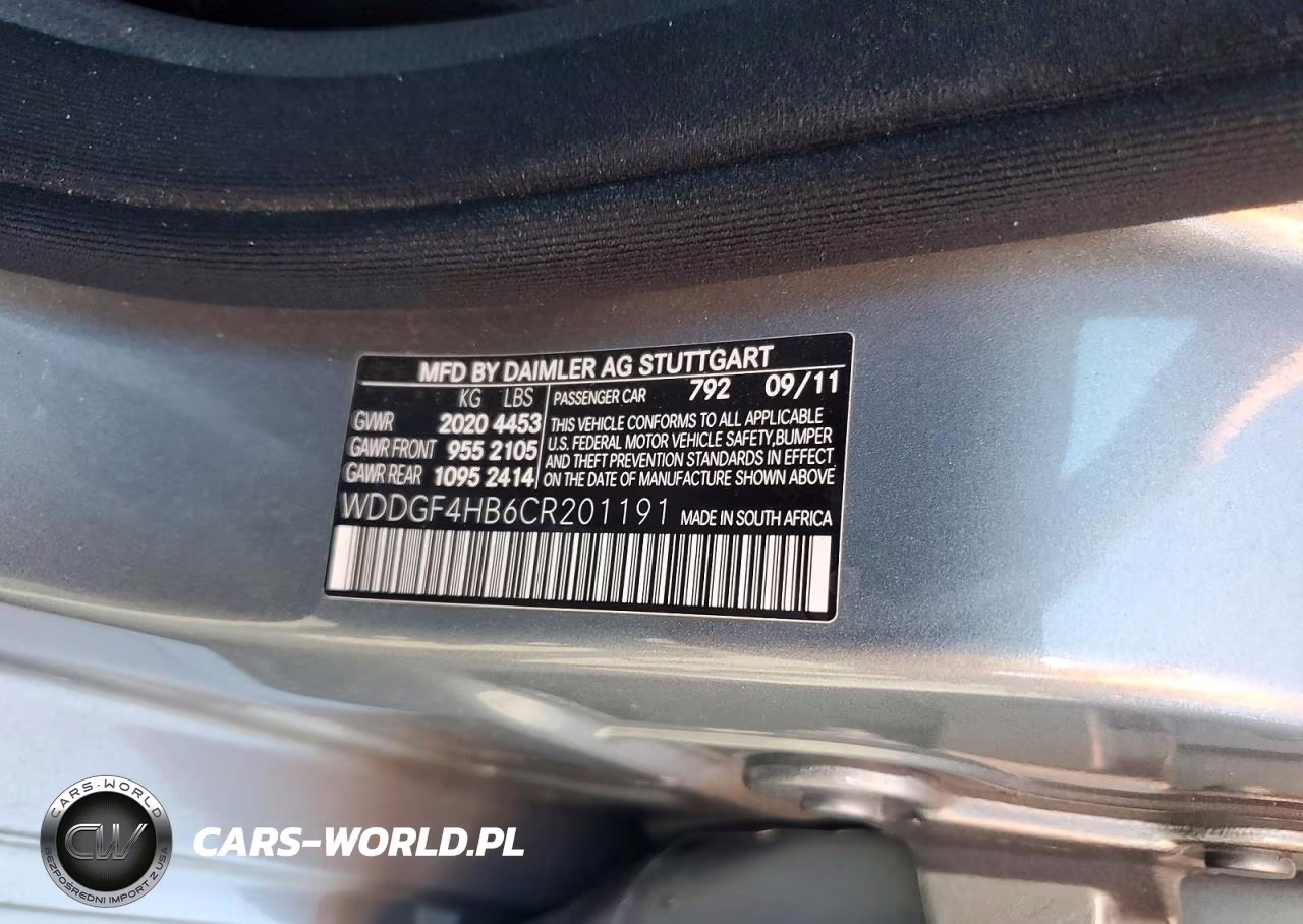 2012 Mercedes-Benz C 250 VIN:WDDGF4HB6CR201191 - 12