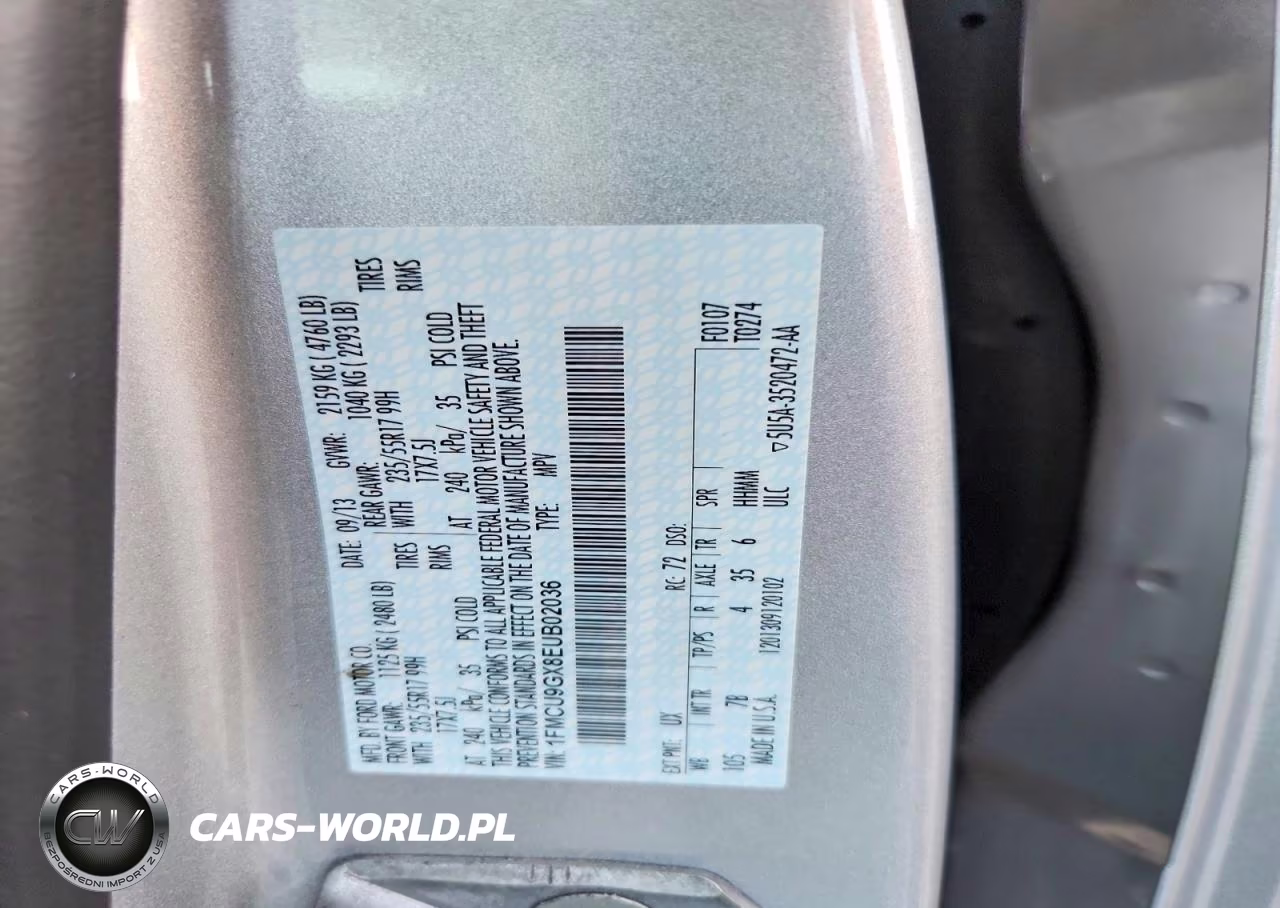 2014 Ford Escape Se VIN:1FMCU9GX8EUB02036 - 12