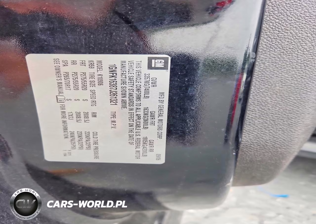 2007 Chevrolet Suburban K1500 VIN:1GNFK16387J261321 - 13