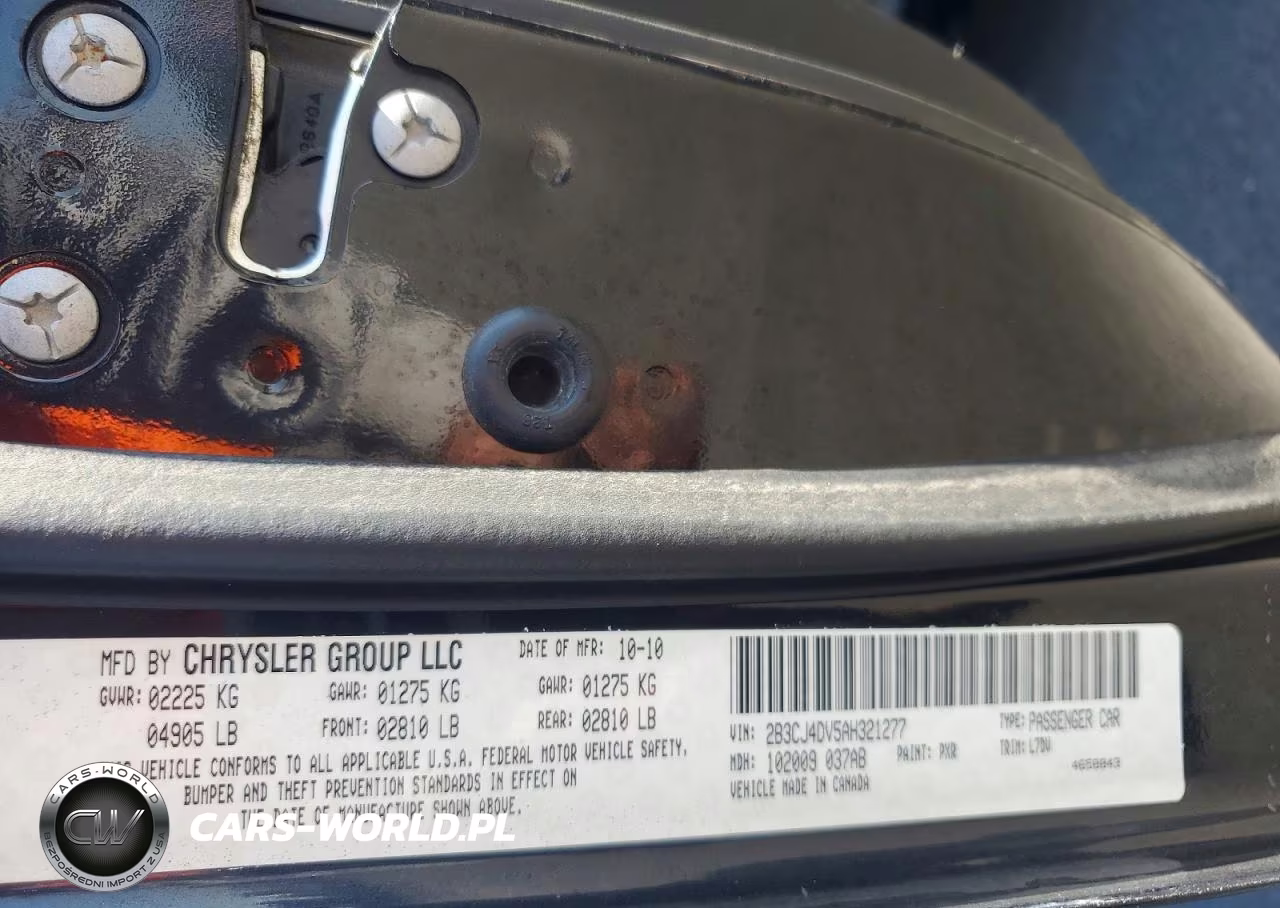 2010 Dodge Challenger Se VIN:2B3CJ4DV5AH321277 - 12