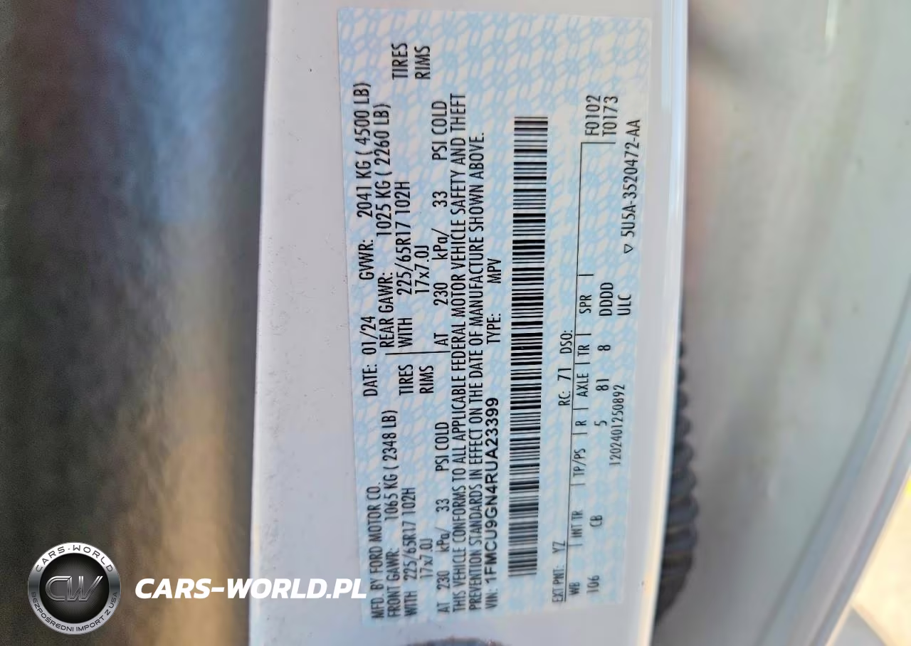 2024 Ford Escape Active VIN:1FMCU9GN4RUA23399 - 13