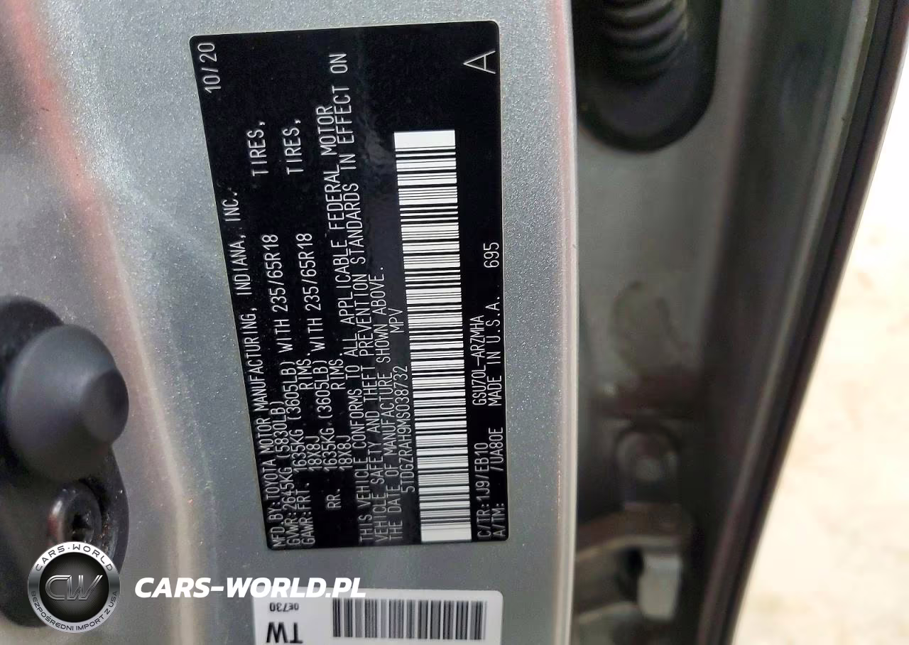 2021 Toyota Highlander Xle VIN:5TDGZRAH9MS038732 - 13