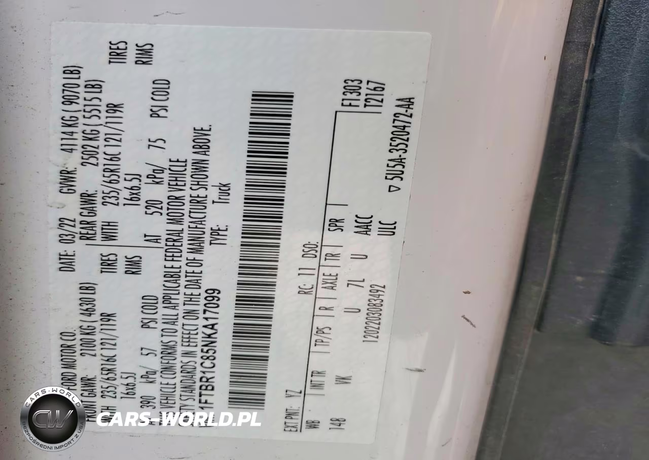 2022 Ford Transit T-250 VIN:1FTBR1C85NKA17099 - 13