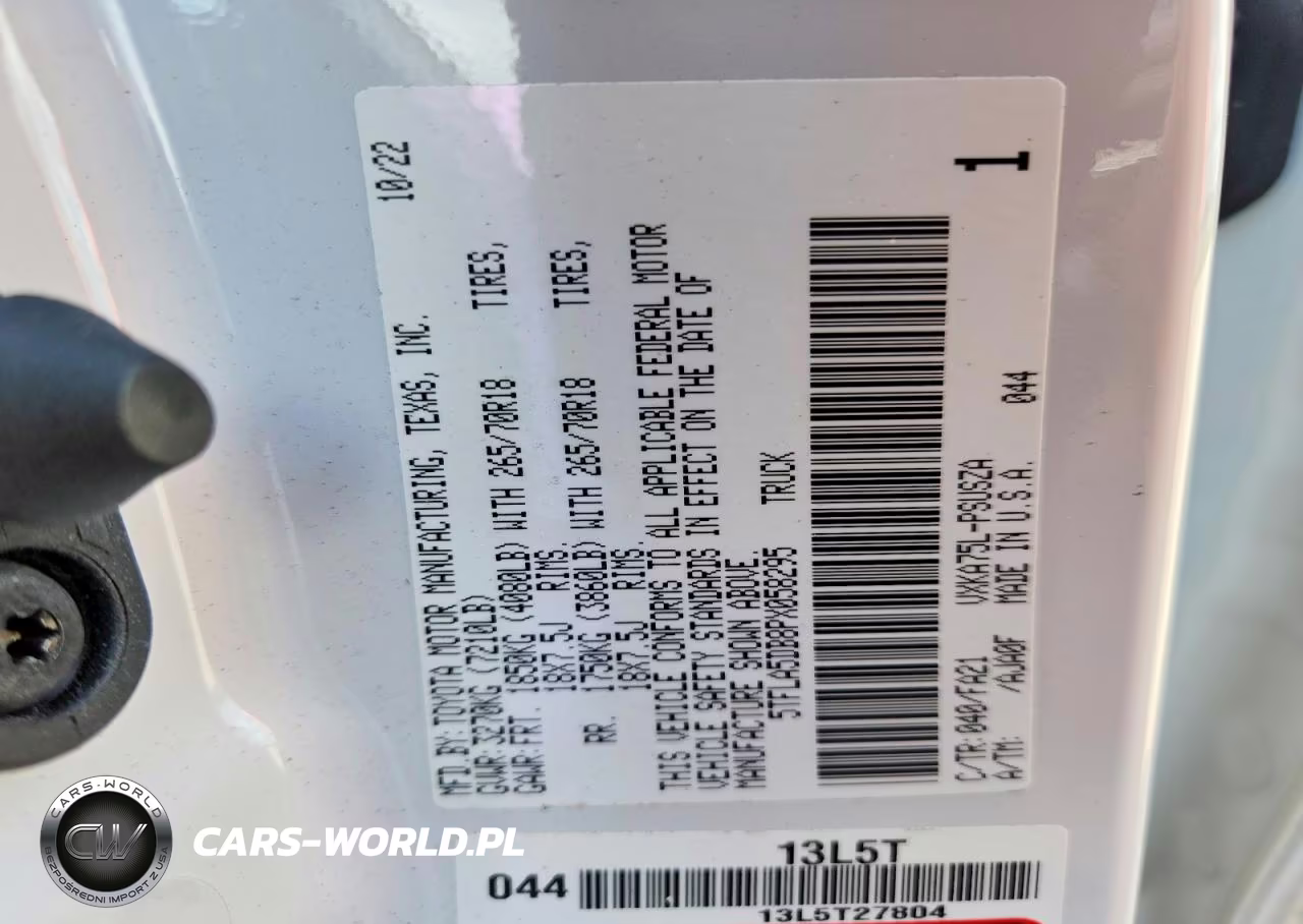 2023 Toyota Tundra Sr5 VIN:5TFLA5DB8PX058295 - 12