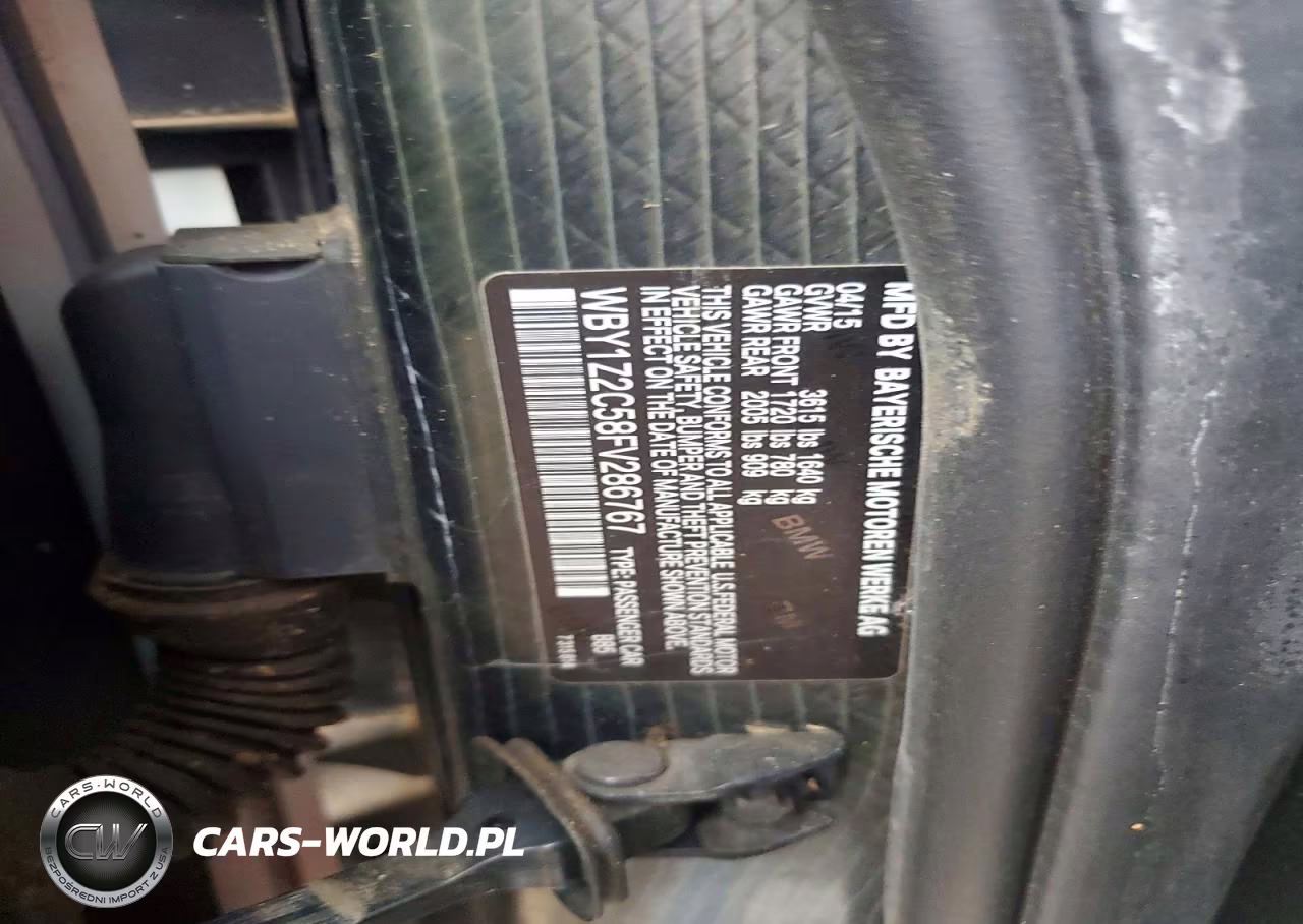 2015 BMW I3 Bev VIN:WBY1Z2C58FV286767 - 12