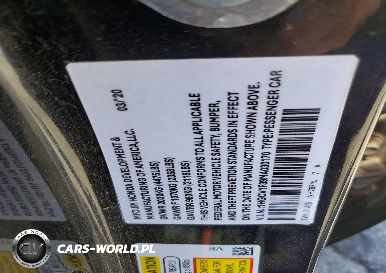 2022 Honda Accord Sport VIN:1HGCV1F35NA122569 - 12