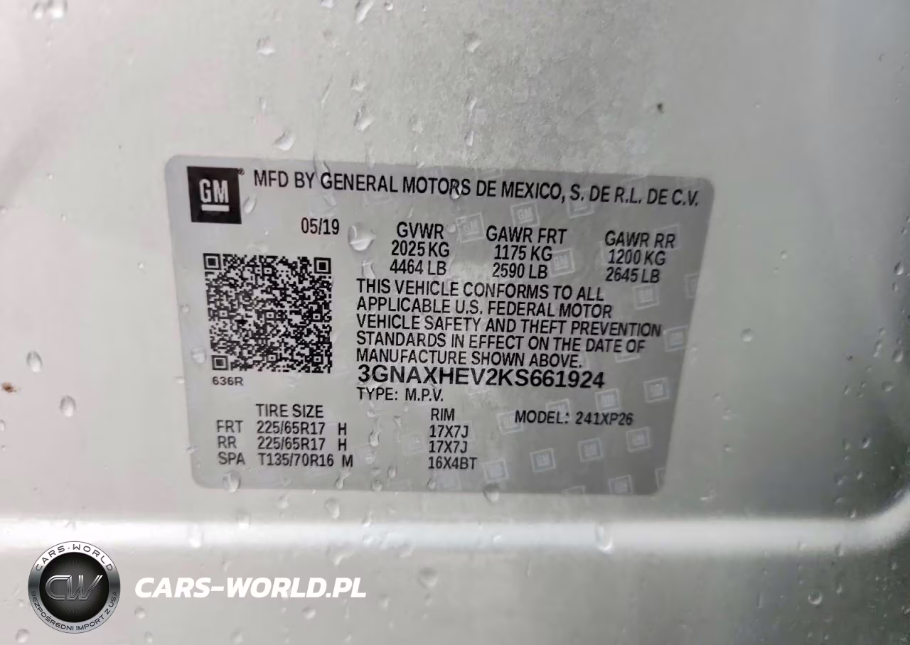 2019 Chevrolet Equinox Ls VIN:3GNAXHEV2KS661924 - 13