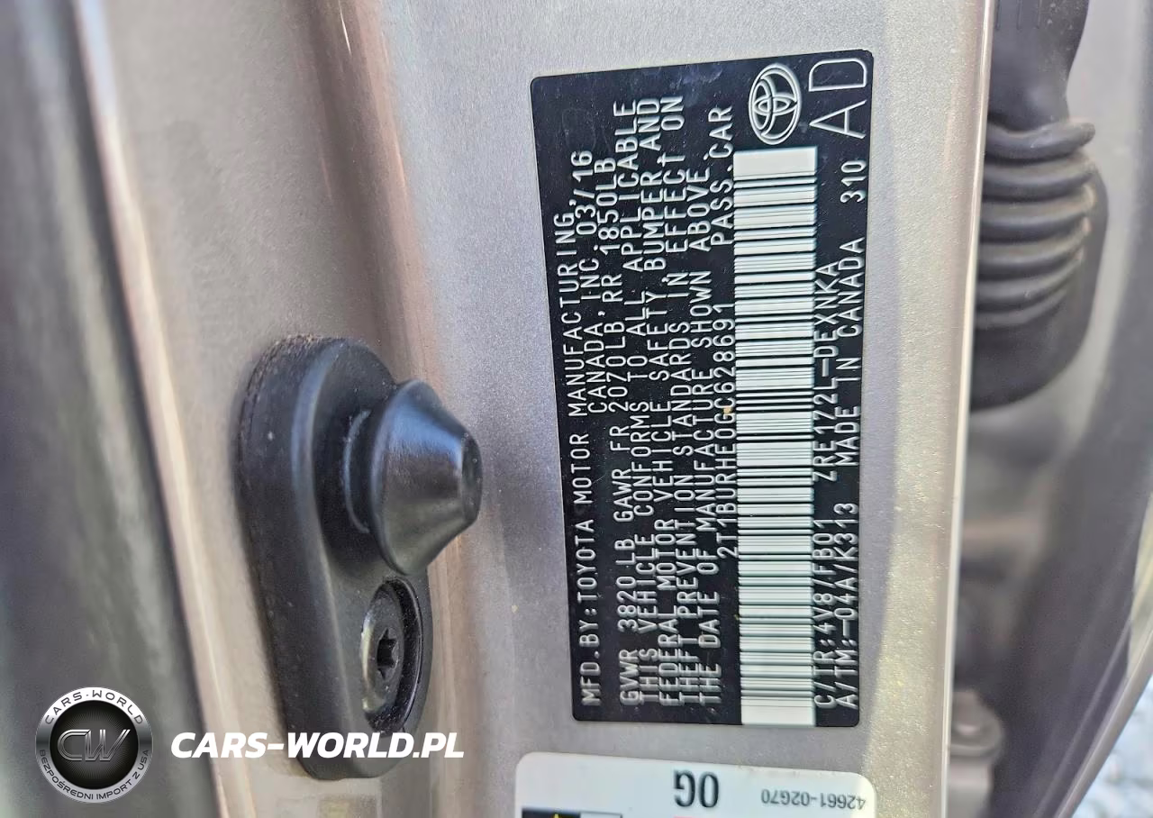 2016 Toyota Corolla Le VIN:2T1BURHE0GC628691 - 13