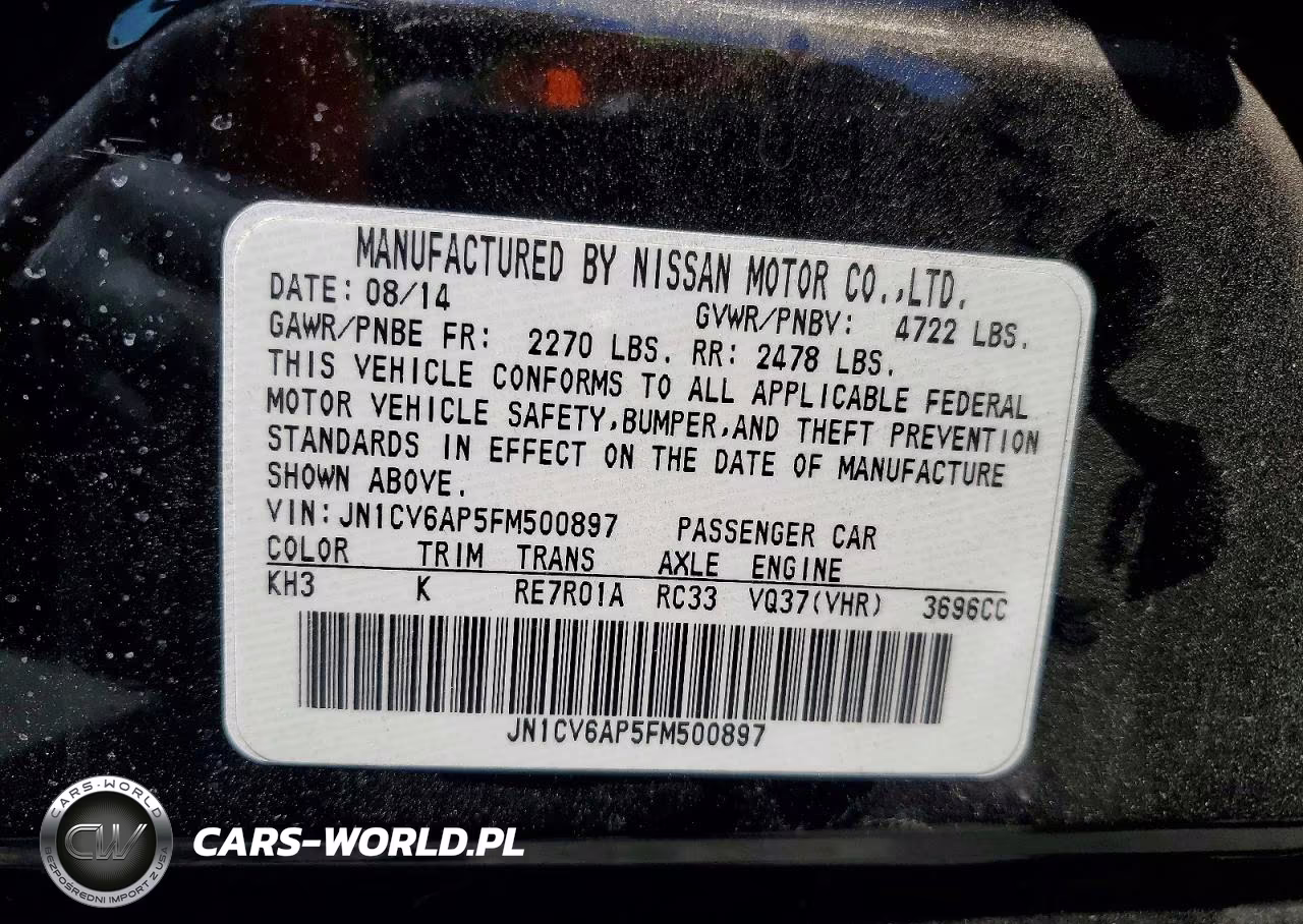 2015 Infiniti Q40 Base VIN:JN1CV6AP5FM500897 - 12