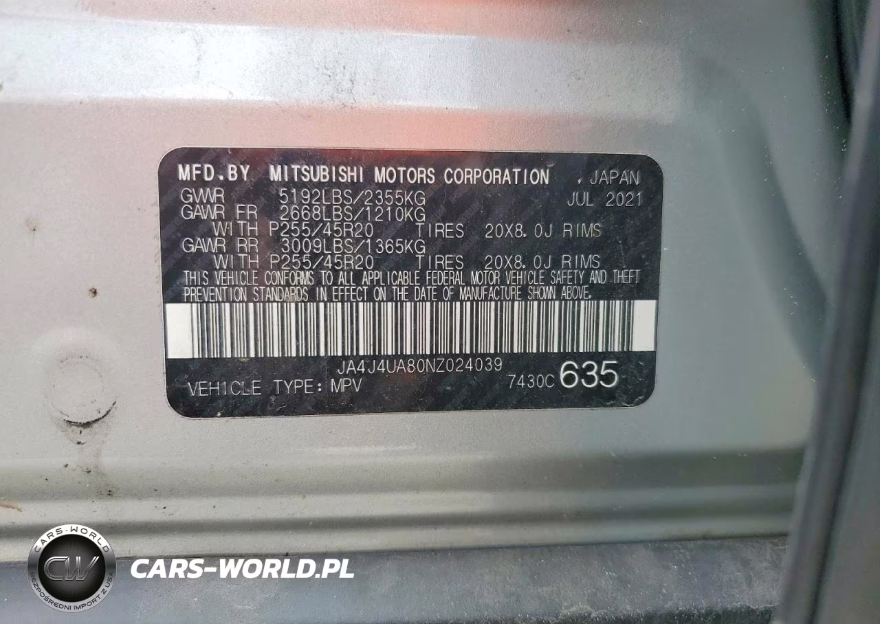 2022 Mitsubishi Outlander Se VIN:JA4J4UA80NZ024039 - 13
