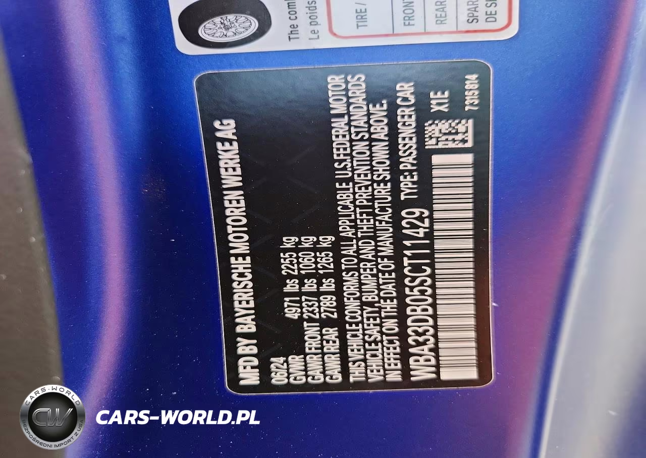2025 BMW 430I VIN:WBA33DB05SCT11429 - 12