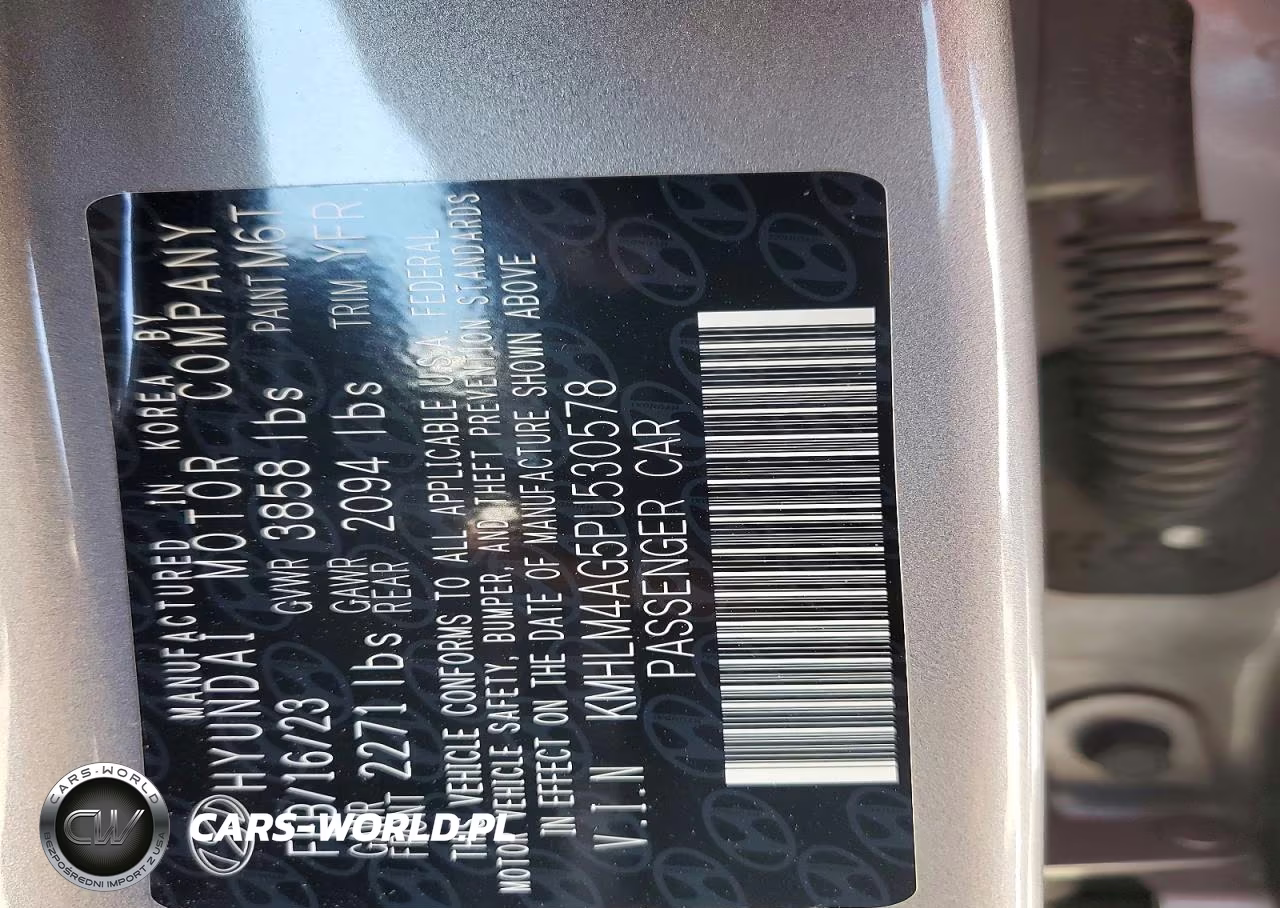 2023 Hyundai Elantra Sel VIN:KMHLM4AG5PU530578 - 13