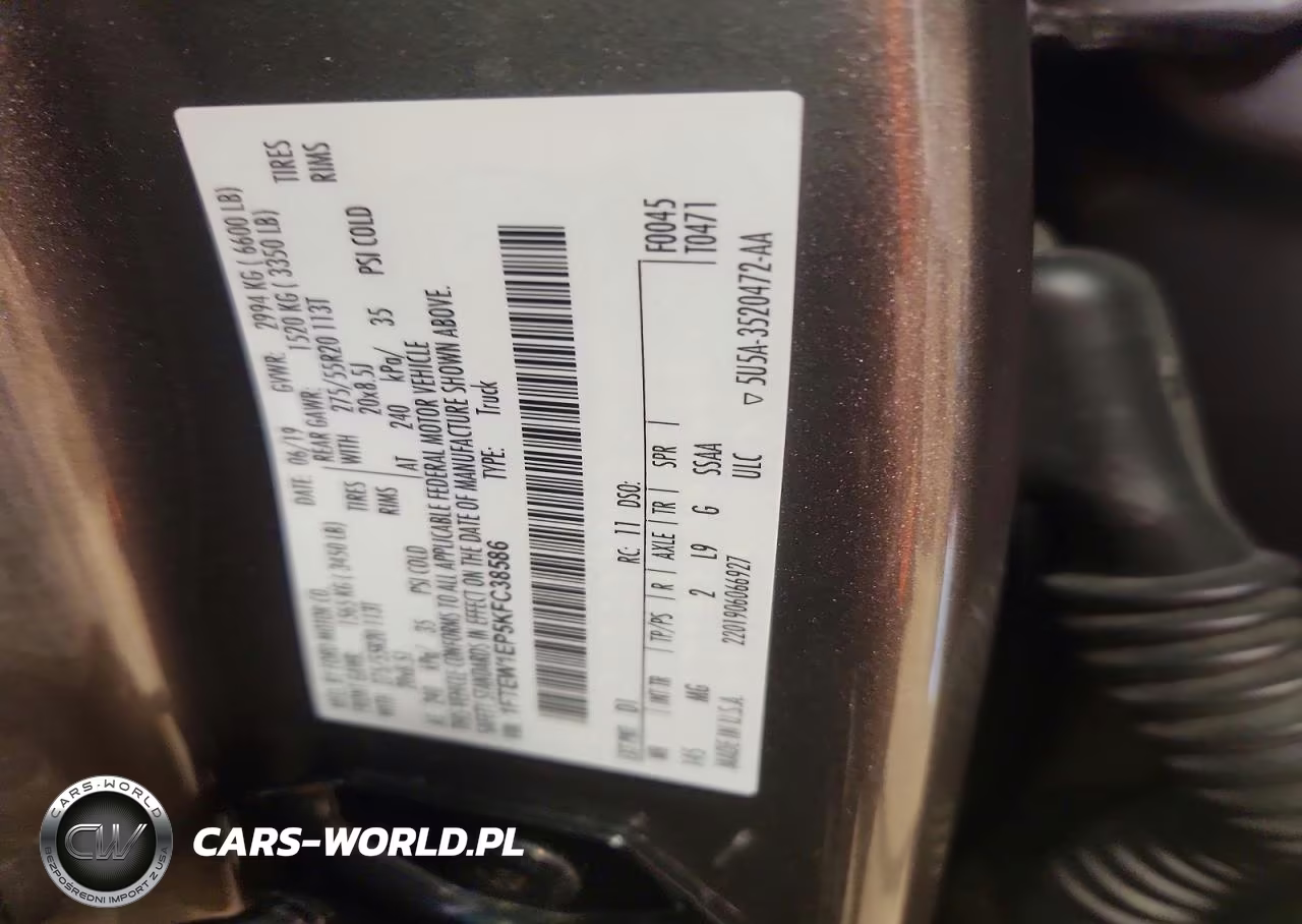 2019 Ford F150 Supercrew VIN:1FTEW1EP5KFC38586 - 12